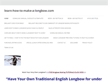 Tablet Screenshot of learn-how-to-make-a-longbow.com